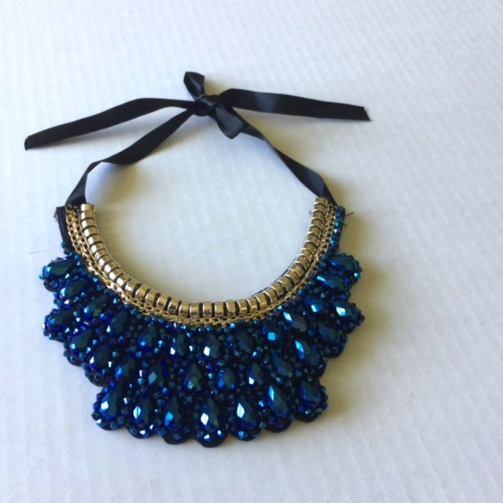 Blue Statement Necklace